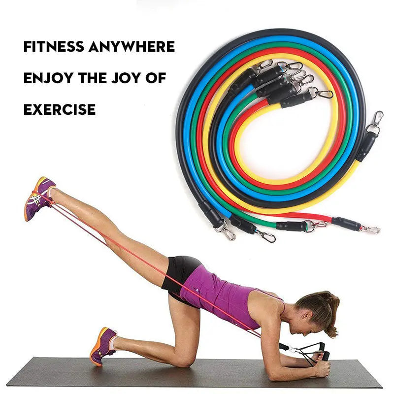 ELASTIFIT PRO™ | Kit Bandes Élastiques 17 Pièces 5 Niveaux Musculation & Fitness Maison - FITNESS ZEN STORE