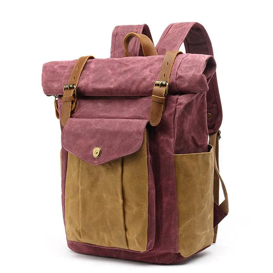 Sac à Dos Rétro Canvas — Style Vintage FITNESS ZEN STORE