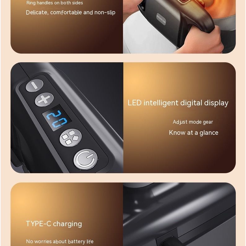 Pistolet de Massage Pro 4-en-1