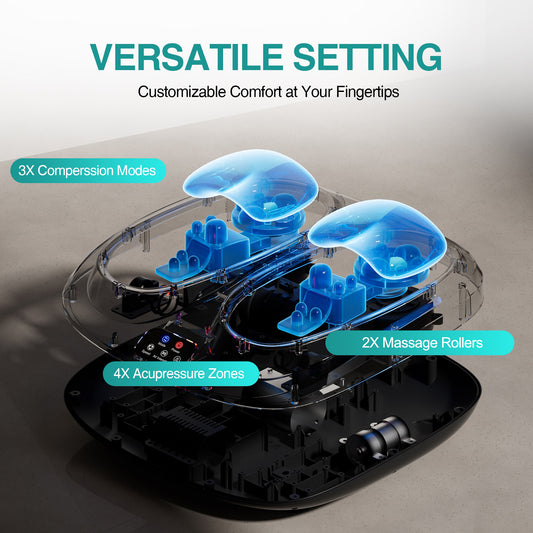 Masseur pieds thérapeutique circulation lymphatique - FITNESS ZEN STORE