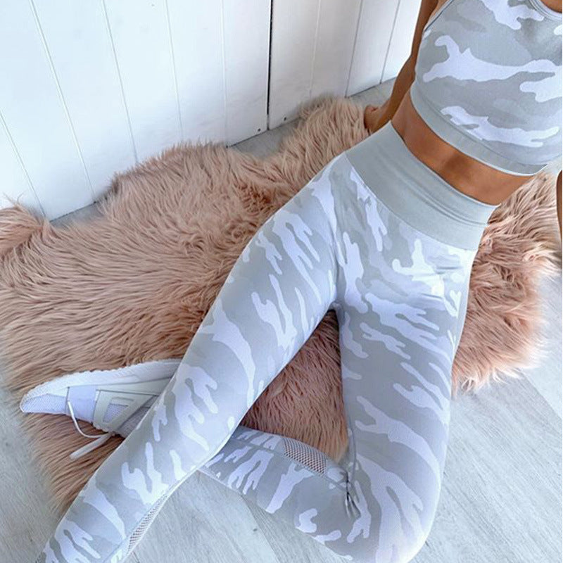 Combinaison de Yoga Camouflage Tenues complètes running/fitness