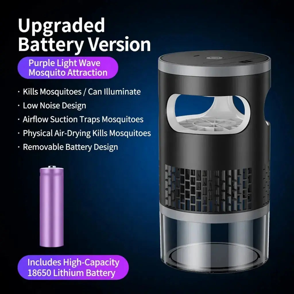 Fitness Zen Store piège aspirateur UV silencieux anti-moustiques lumière violette électrique intérieur