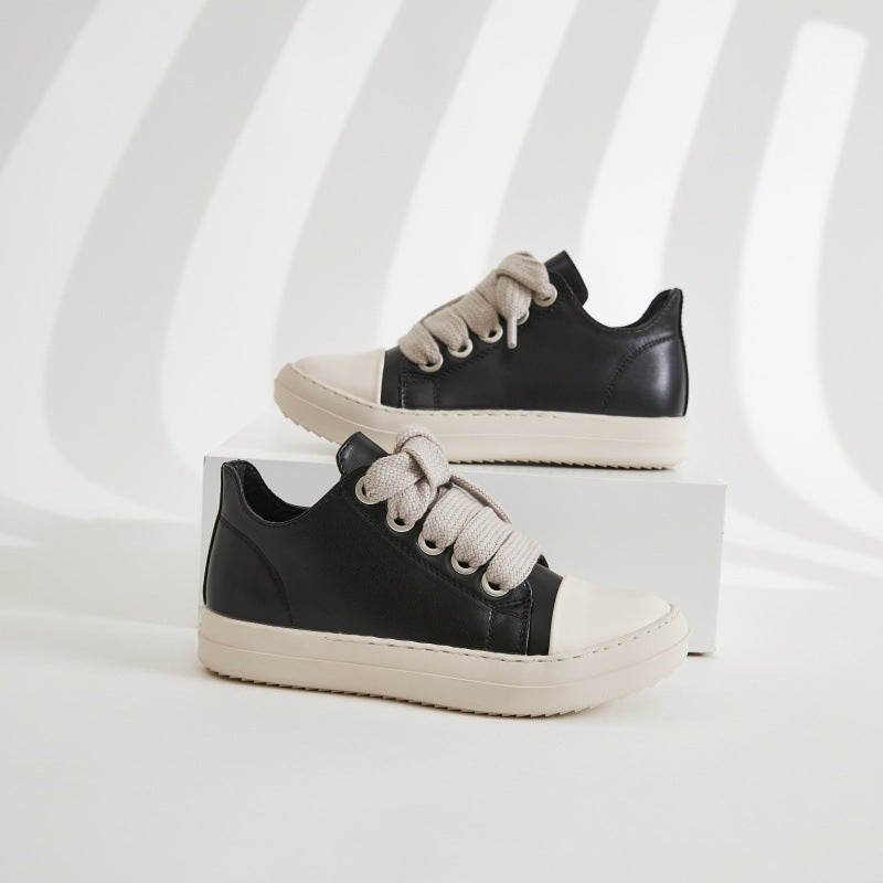 Baskets femmes avec lacets épais