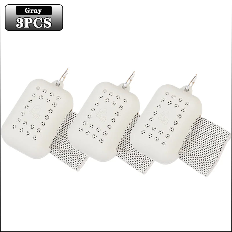 10PCS Portable Mini Silica Gel Set Cold Towel Polyester Fiber Outdoor Cooling Towel Fitness Sports Gym Run Quick Dry Cool Towel