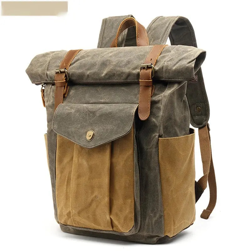 Sac à Dos Rétro Canvas — Style Vintage FITNESS ZEN STORE