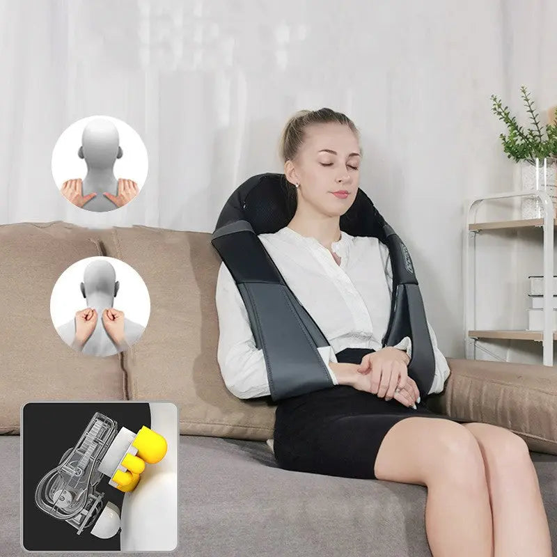 Châle Massant Multifonction | Massage Cervical et Épaules Professionnel FITNESS ZEN STORE
