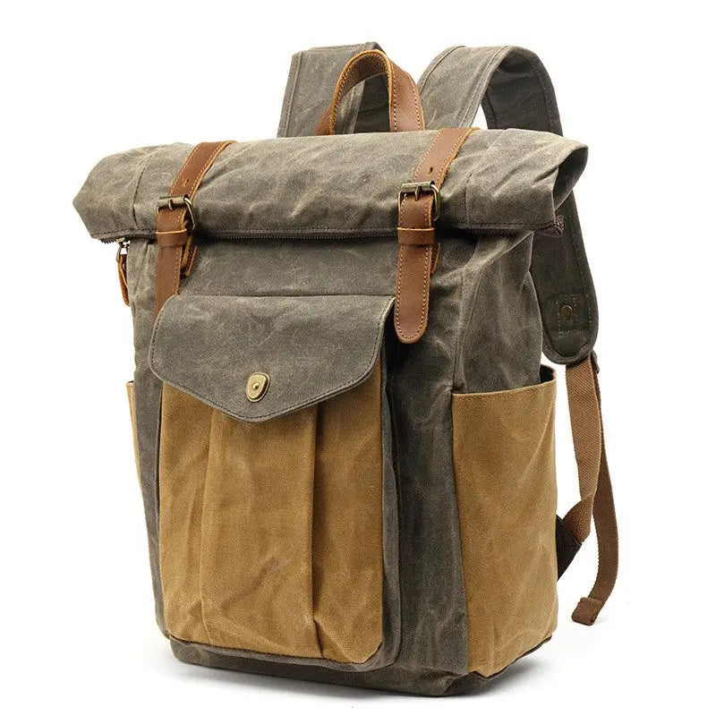 Sac à Dos Rétro Canvas — Style Vintage FITNESS ZEN STORE