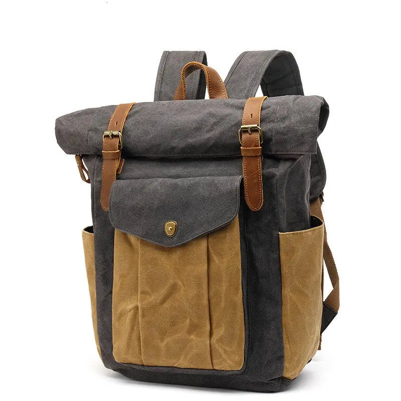 Sac à Dos Rétro Canvas — Style Vintage FITNESS ZEN STORE
