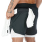 Short de Fitness à Séchage Rapide & Porte-Serviette Intégré