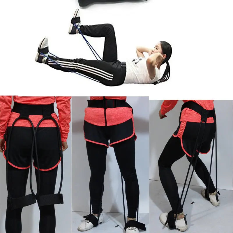 Latex Material Yoga Fitness Belt Foot Pedal Tension Rope Home Exercise Fitness Equipment Home Workout Resistance Bands - FITNESS ZEN STORE