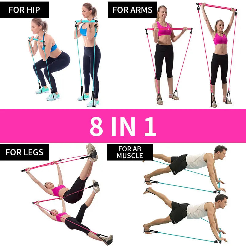 Expandeur Poitrine & Dos | Barre de Musculation Élastique Maison - FITNESS ZEN STORE