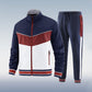 Tricolor color-block sports set