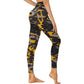 UrbanCamo Crop – Legging Taille Haute Jaune