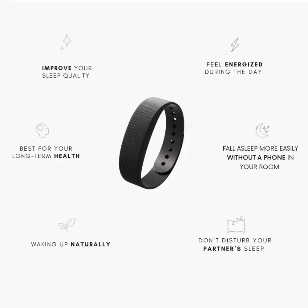 LED Digital Alarm Clock Watch Adjustable Snooze-Proof Alarm Bracelet with Running Pedometer Waterproof Vibrating Alarm