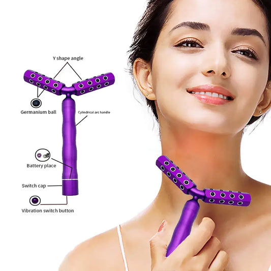 GERMILIFT 3D™ | Roller Masseur Visage Électrique Germanium Anti-Âge & Fermeté - FITNESS ZEN STORE