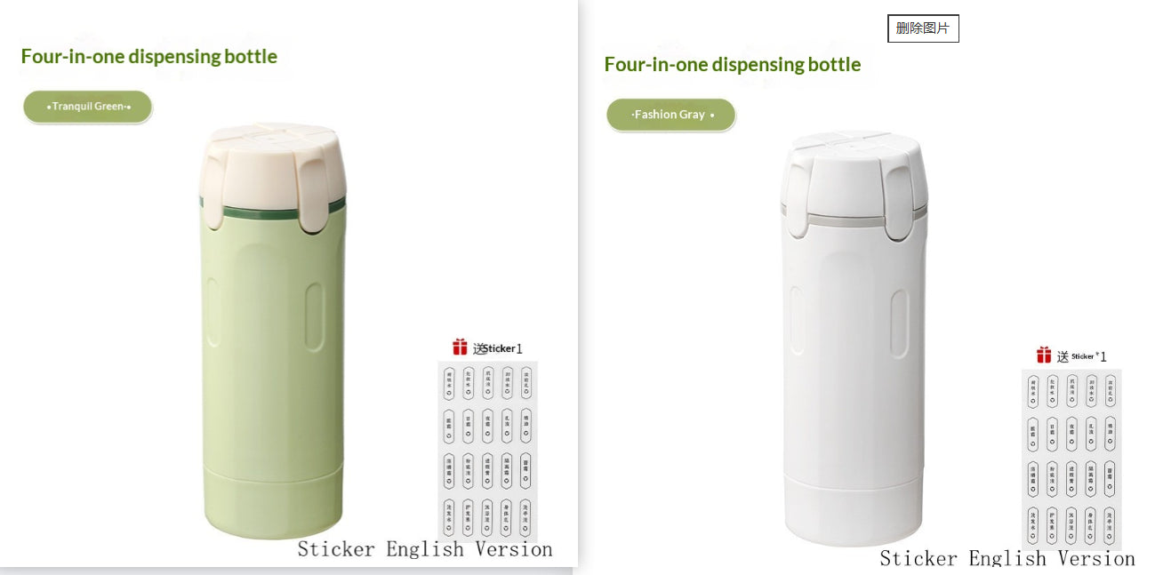 Flacon de Voyage 4-en-1 -