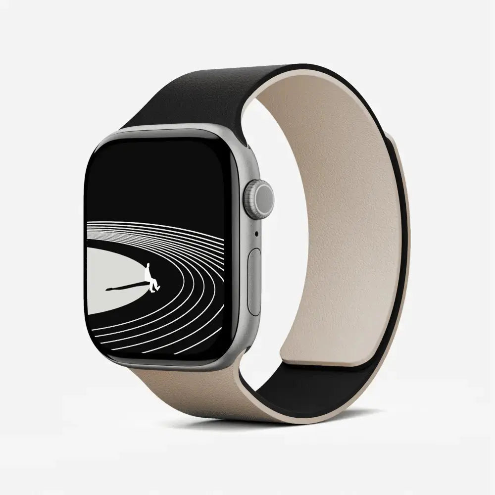 MOFT Snap Duo Watch Bands, Magnetic Apple Watch Bands for Men & Women, Dual-Color Soft Silicone Strap with Magnets and Stainless Steel Connectors, Water-Resistant, Adjustable Comfortable Fit