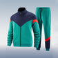 Tricolor color-block sports set