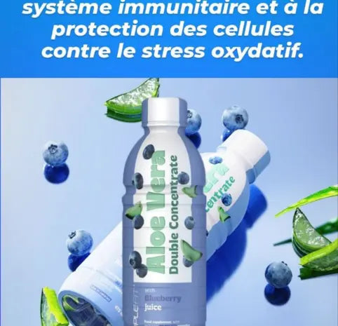 ALOE VERA AV PULP™ | Jus Concentré Digestif, Immunitaire et Antioxydant à la Myrtille - 675ml FITNESS ZEN STORE
