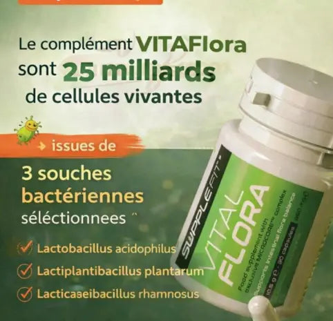 VITALFLORA MICROCORE™ | Probiotiques 25 Milliards - Flore Intestinale FITNESS ZEN STORE