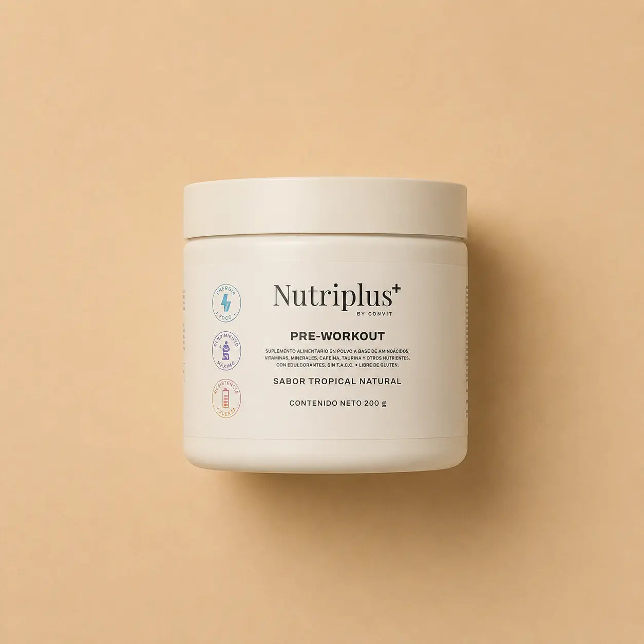 Nutriplus+ Pre-Workout — Endurance, Focus & Énergie Sans Crash FARMASI