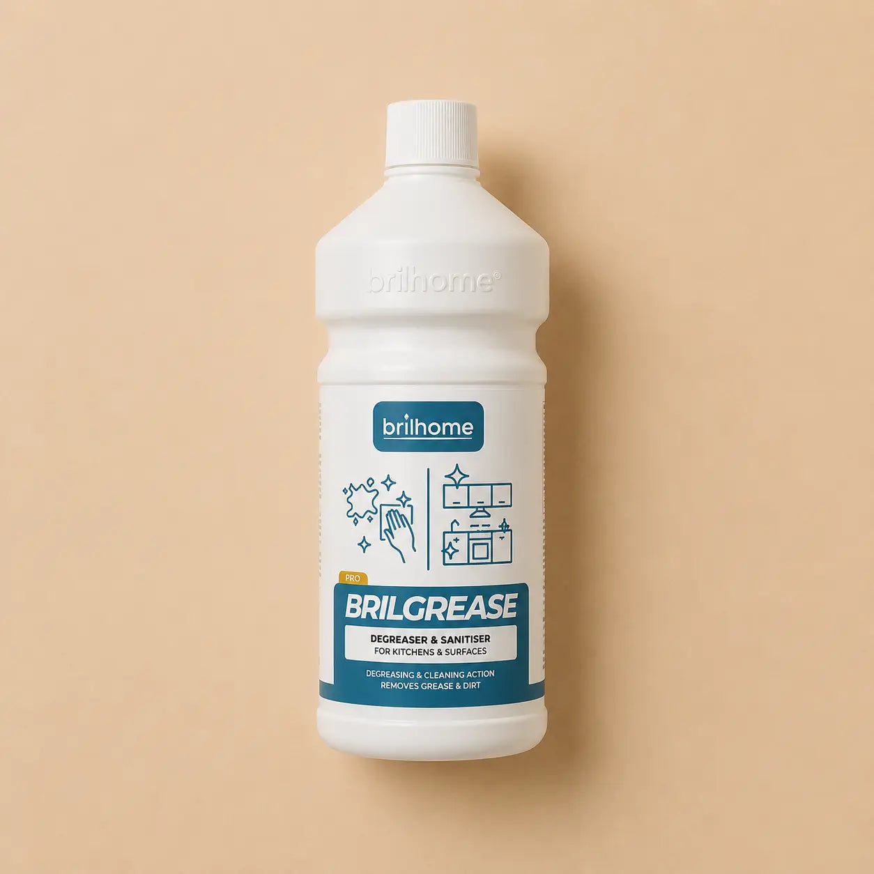 BRILGREASE | Dégraissant Assainissant Ultra-Concentré — Sans Ammoniac CHOGAN