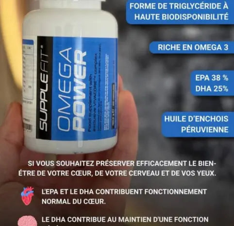 OMEGAPOWER VIVACORE™ | Oméga-3 Haute Concentration Cœur Cerveau Vision FITNESS ZEN STORE