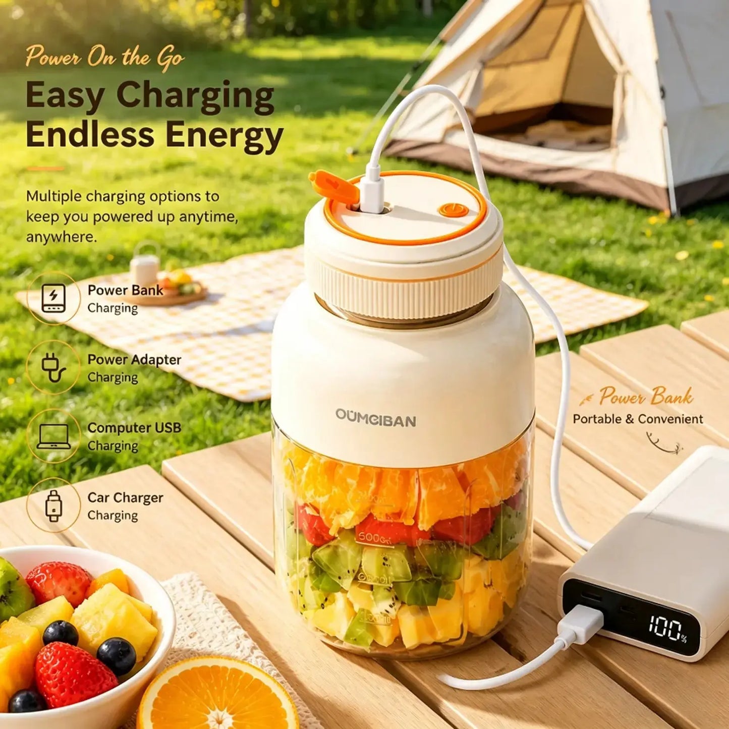 Multimode Juicer Blender 44Oz Wireless USB Rechargeable Electric Blender Easy Clean Handheld Juicer Ideal for Outdoor Camping Fitness Workout Travel Home Kitchen Use for Preparing Smoothies Creams and Healthy Low-Fat Meals bureau