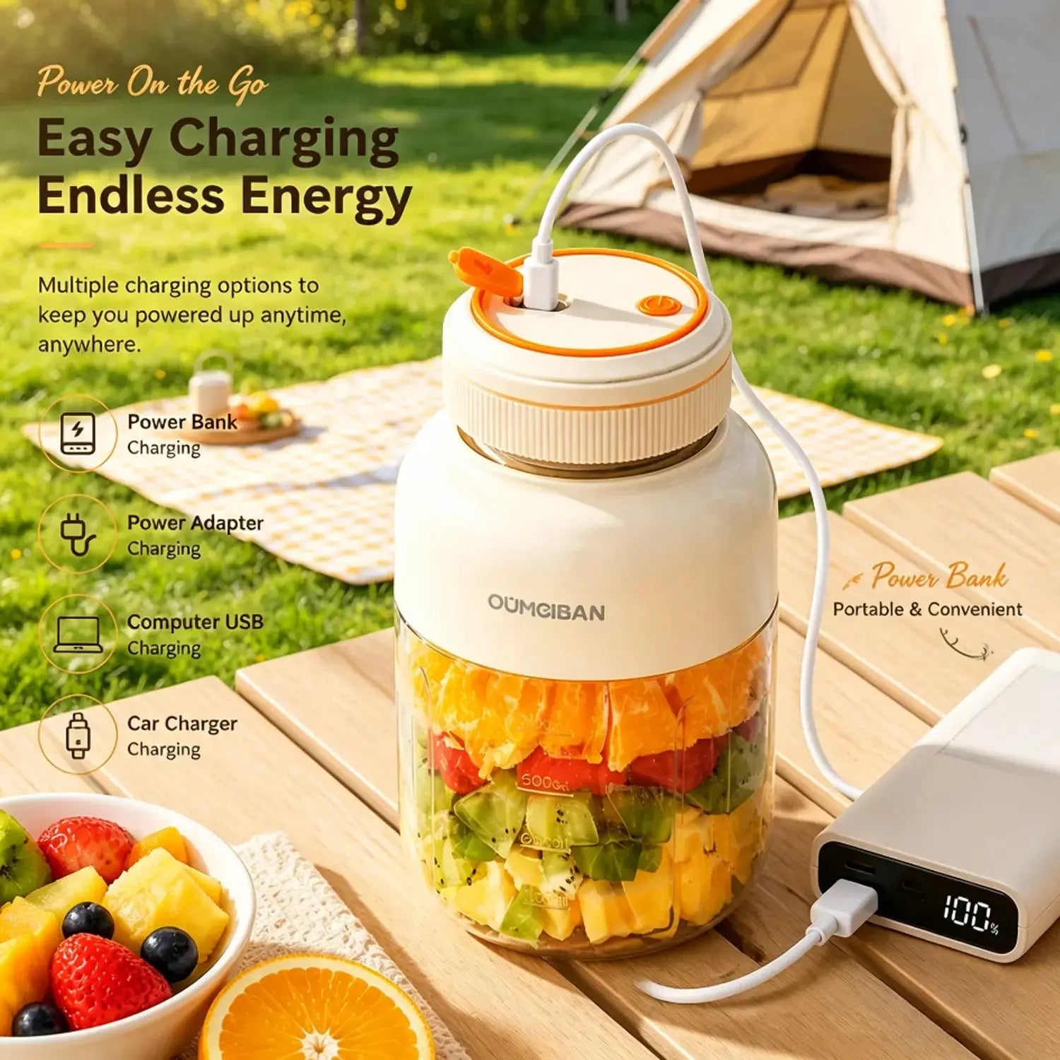 Multimode Juicer Blender 44Oz Wireless USB Rechargeable Electric Blender Easy Clean Handheld Juicer Ideal for Outdoor Camping Fitness Workout Travel Home Kitchen Use for Preparing Smoothies Creams and Healthy Low-Fat Meals bureau