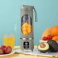 Portable USB Rechargeable Fruit Juicer, Portable Juicer Machines, LED Display Juice Blender Cup with Ice-Crushing Function, Suitable for Outdoor & On-The-Go Use, Portable Juice Extractor for Fruits, Portable Smoothie Blender