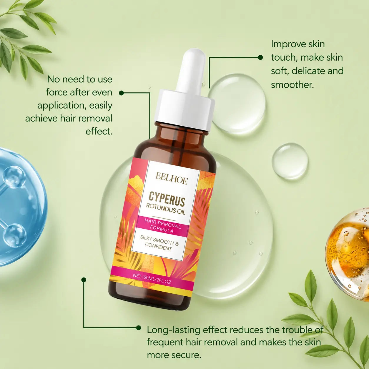 SMOOTHZEN OIL™Soin Post-Épilation & Peau Douce 60ml FITNESS ZEN STORE