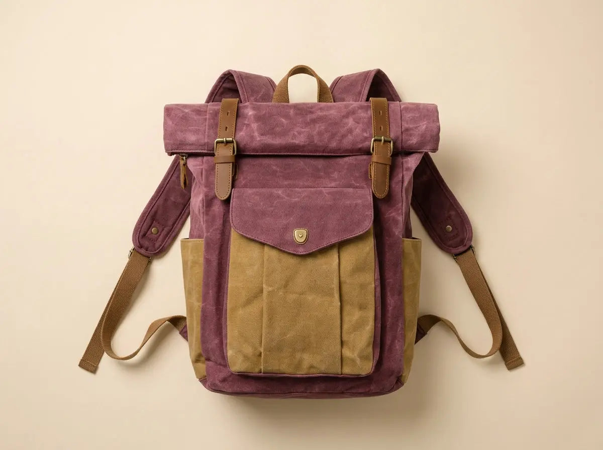 Sac à Dos Rétro Canvas — Style Vintage FITNESS ZEN STORE