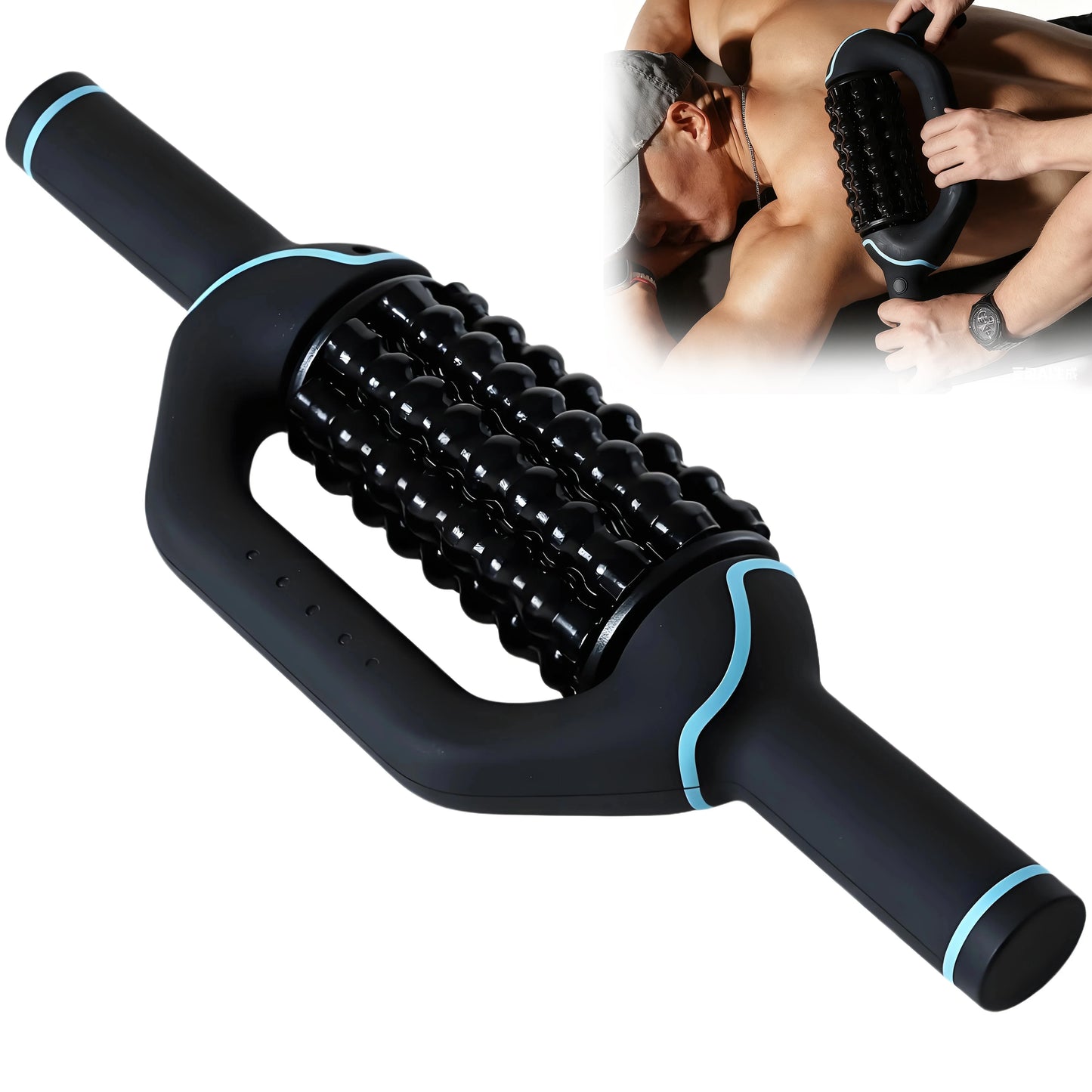 Electric Massage Roller Impact Massager for Deep Tissue and Muscle Relaxation, Rechargeable to Relieve Back Pain after Exercise