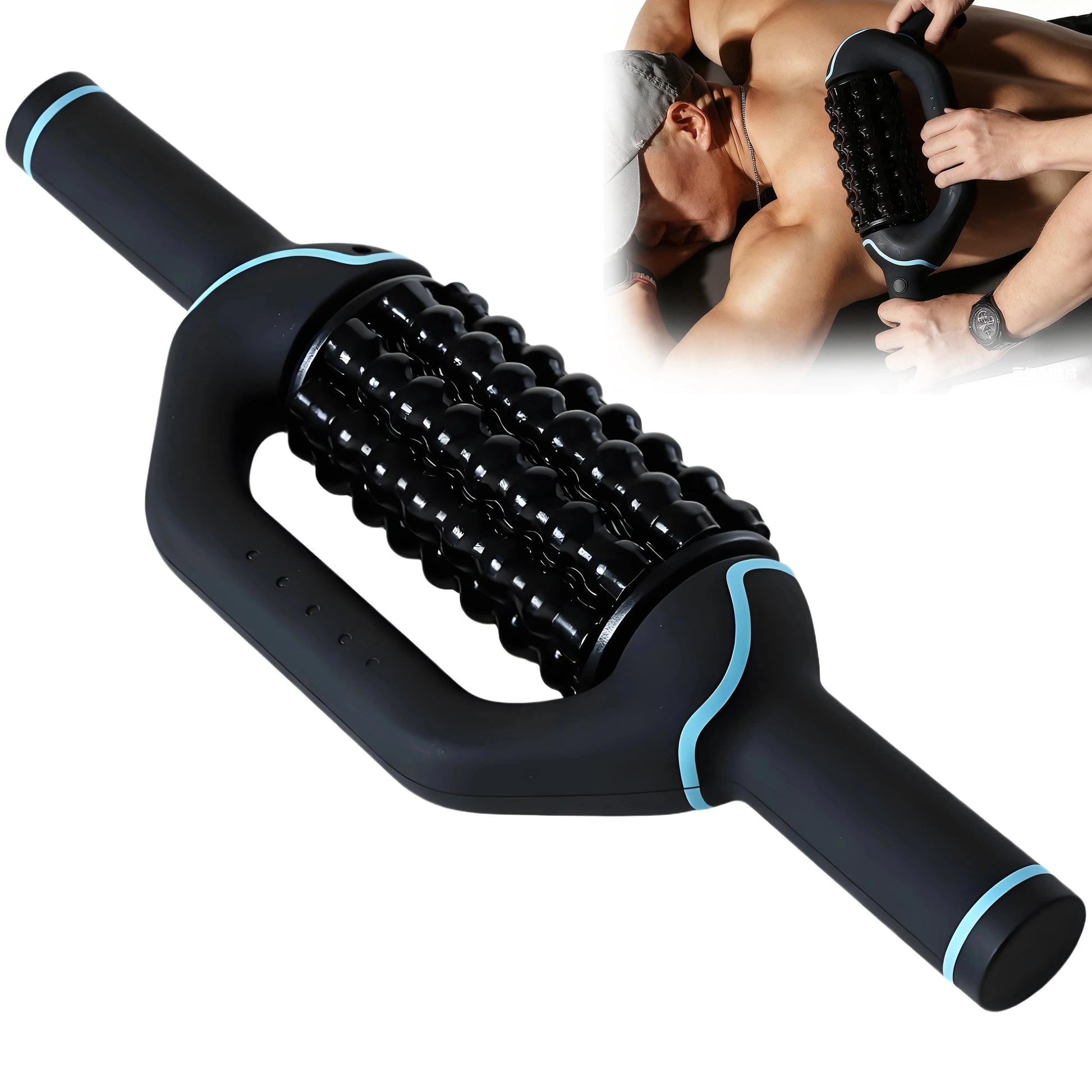 Electric Massage Roller Impact Massager for Deep Tissue and Muscle Relaxation, Rechargeable to Relieve Back Pain after Exercise