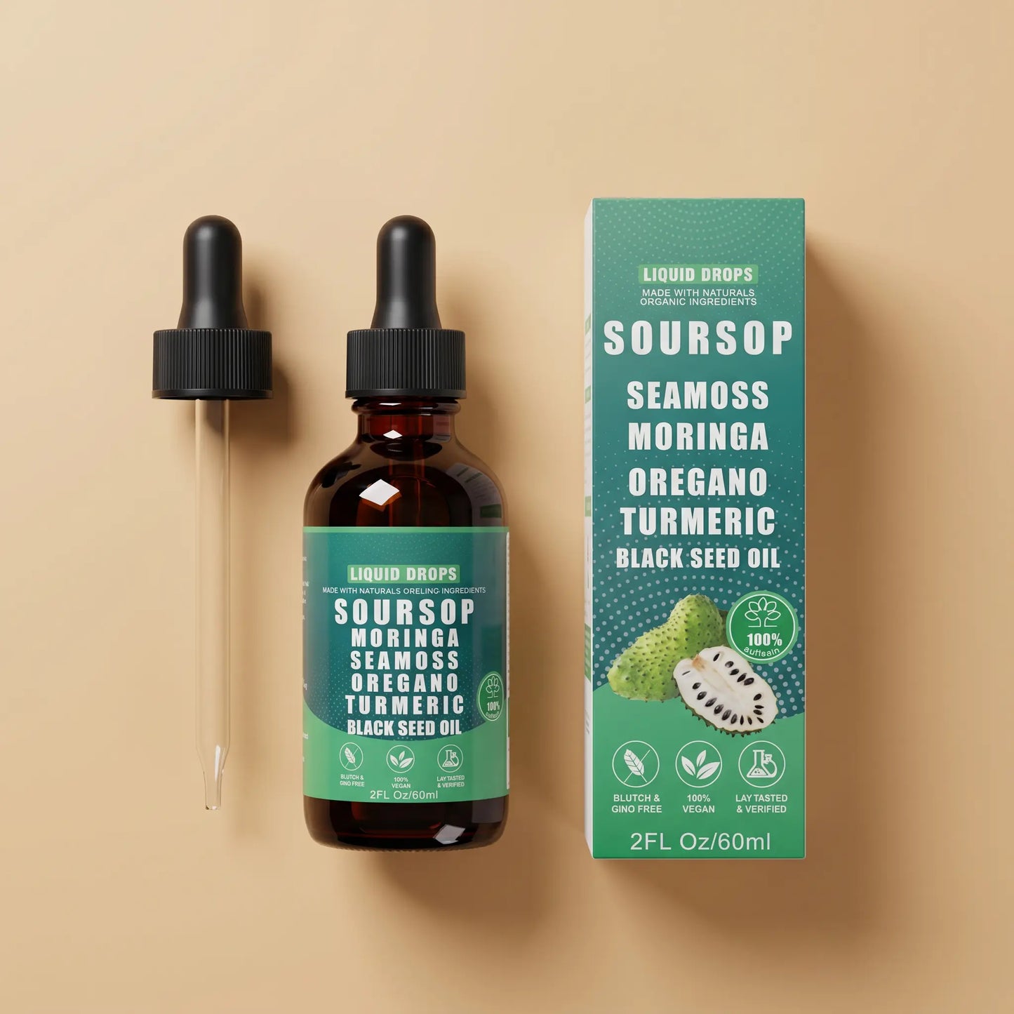 Gouttes Purifiantes 10-en-1 à l'Annona — Peau Nette, Corps Libéré FITNESS ZEN STORE