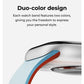 MOFT Snap Duo Watch Bands, Magnetic Apple Watch Bands for Men & Women, Dual-Color Soft Silicone Strap with Magnets and Stainless Steel Connectors, Water-Resistant, Adjustable Comfortable Fit