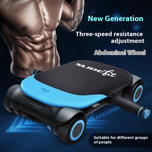QuadRebond Pro – Roue Abdominale 4 Roues à Rebond Automatique