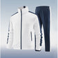 Tricolor color-block sports set