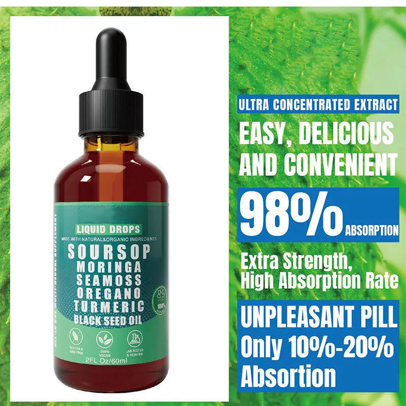 Gouttes Purifiantes 10-en-1 à l'Annona — Peau Nette, Corps Libéré - FITNESS ZEN STORE