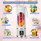 Portable USB Rechargeable Fruit Juicer, Portable Juicer Machines, LED Display Juice Blender Cup with Ice-Crushing Function, Suitable for Outdoor & On-The-Go Use, Portable Juice Extractor for Fruits, Portable Smoothie Blender
