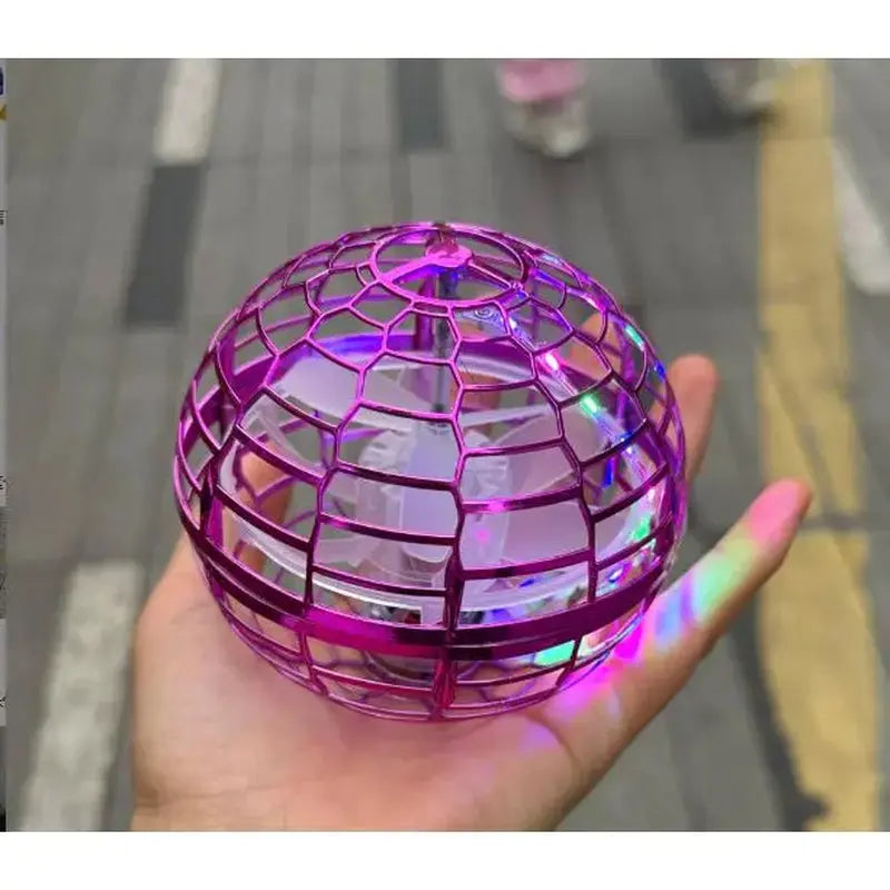 Levitating Induction Flying Ball, Glow Gyro for Fingertip Play, Sports & Outdoor Training Ball