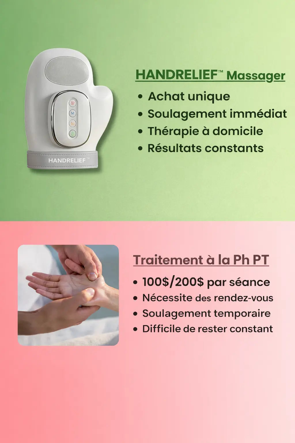 HANDRELIEF™ | Masseur Intelligent Poignet & Doigts Air Comprimé & Thermothérapie - FITNESS ZEN STORE