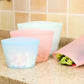 Reusable Silicone Food Storage Bag Fresh-Keeping Sealed Food Bag Ziplock Bags Fridge Storage Food Cover Leakproof Plastic Bags