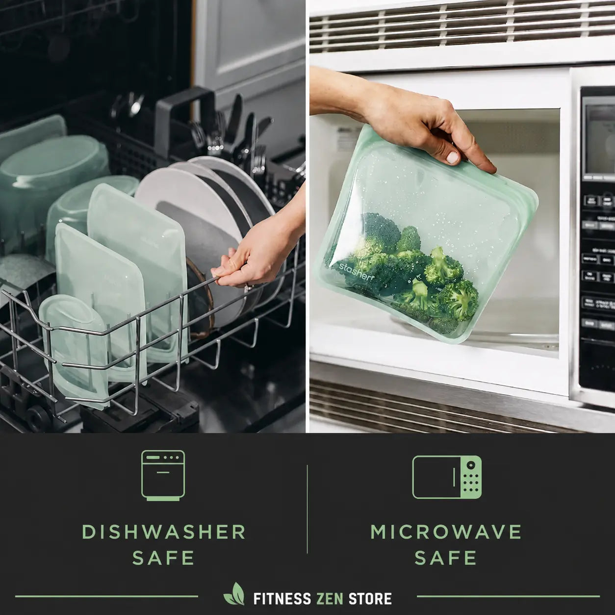 Ziplock — Sacs Alimentaires Réutilisables FITNESS ZEN STORE